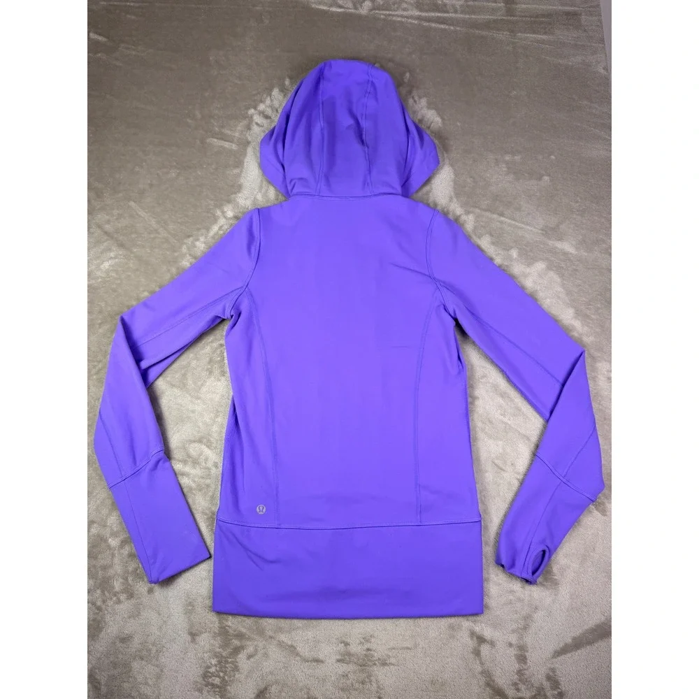 Lululemon In Stride‎ Jacket Size 2 Hoodie Lavender Purple Zip Up  Women's